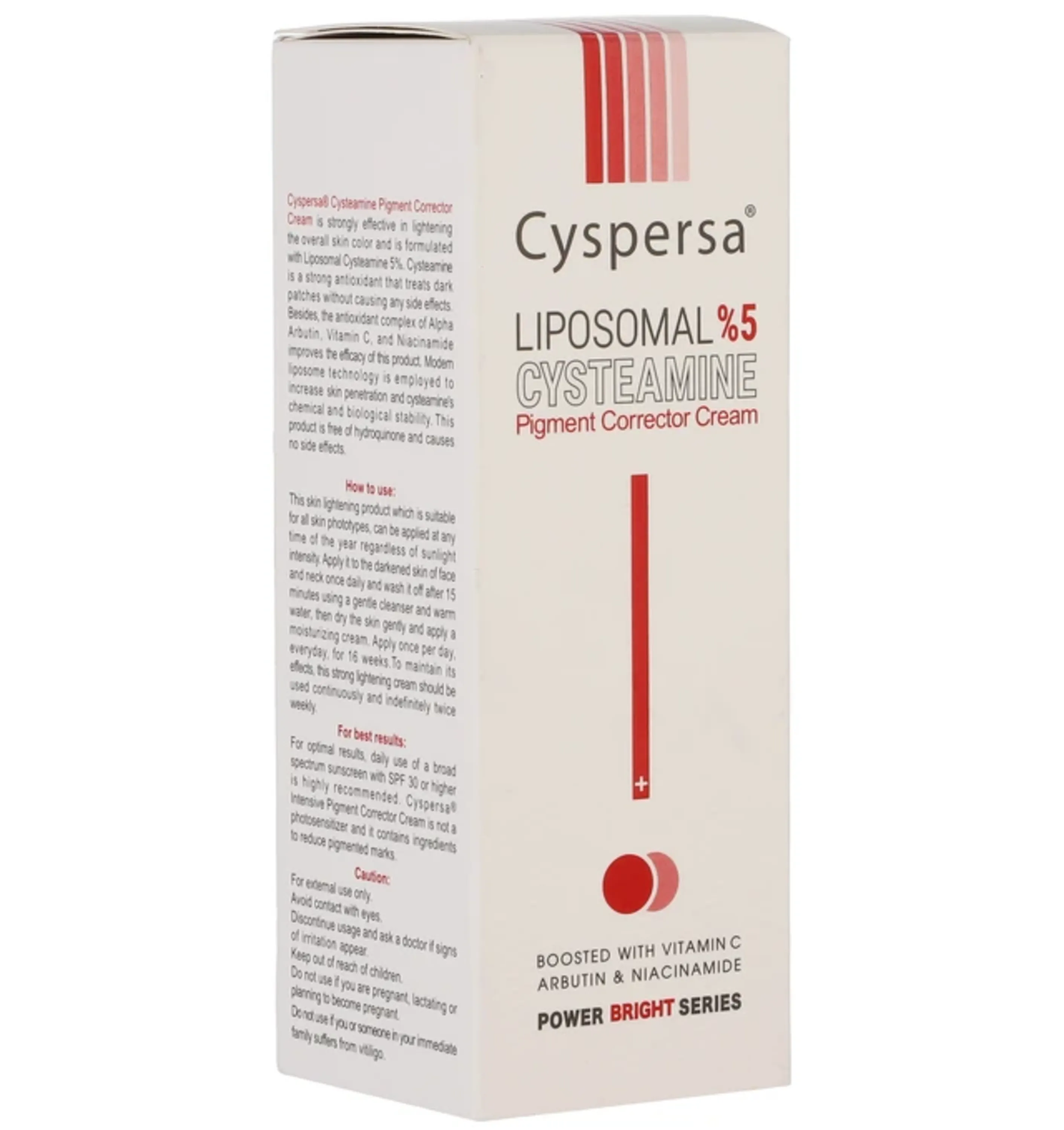 کرم ضد لک سیستئامین 5% سیسپرسا Cyspersa حجم 50 میلی