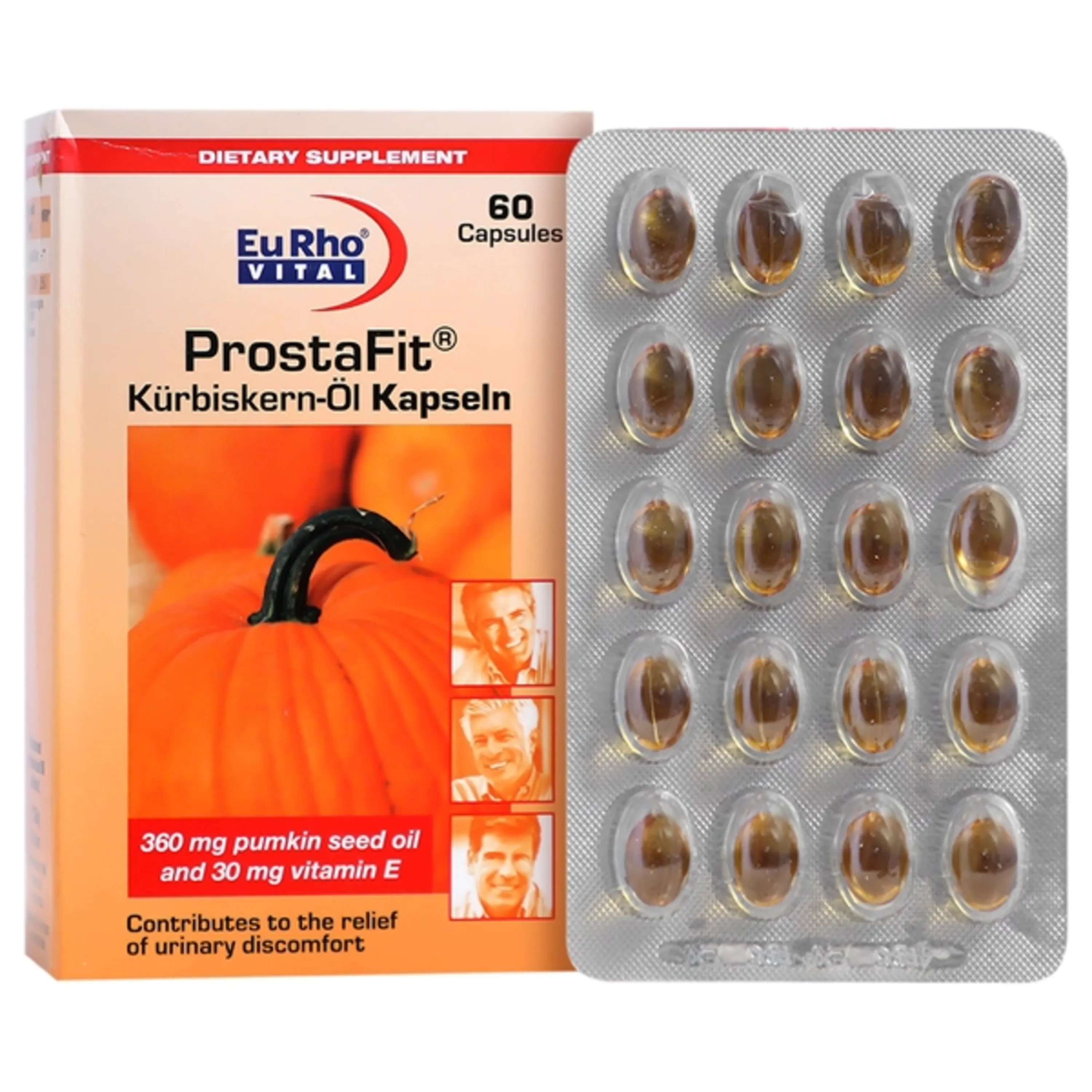 کپسول روغن دانه کدو تنبل پروستافیت یوروویتال 60 عددی