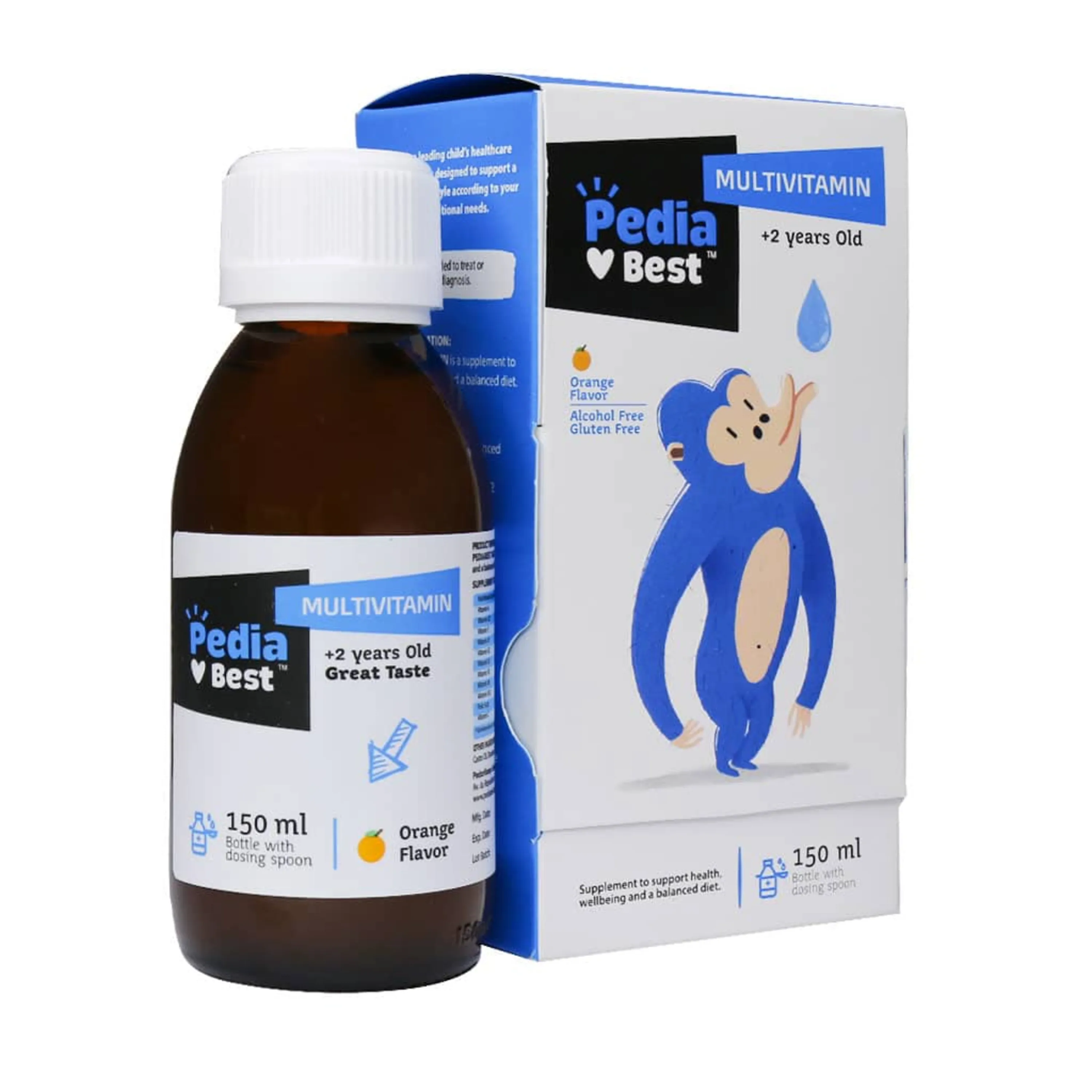شربت مولتی ویتامین کودکان پدیابست Pediabest حجم 150 میلی