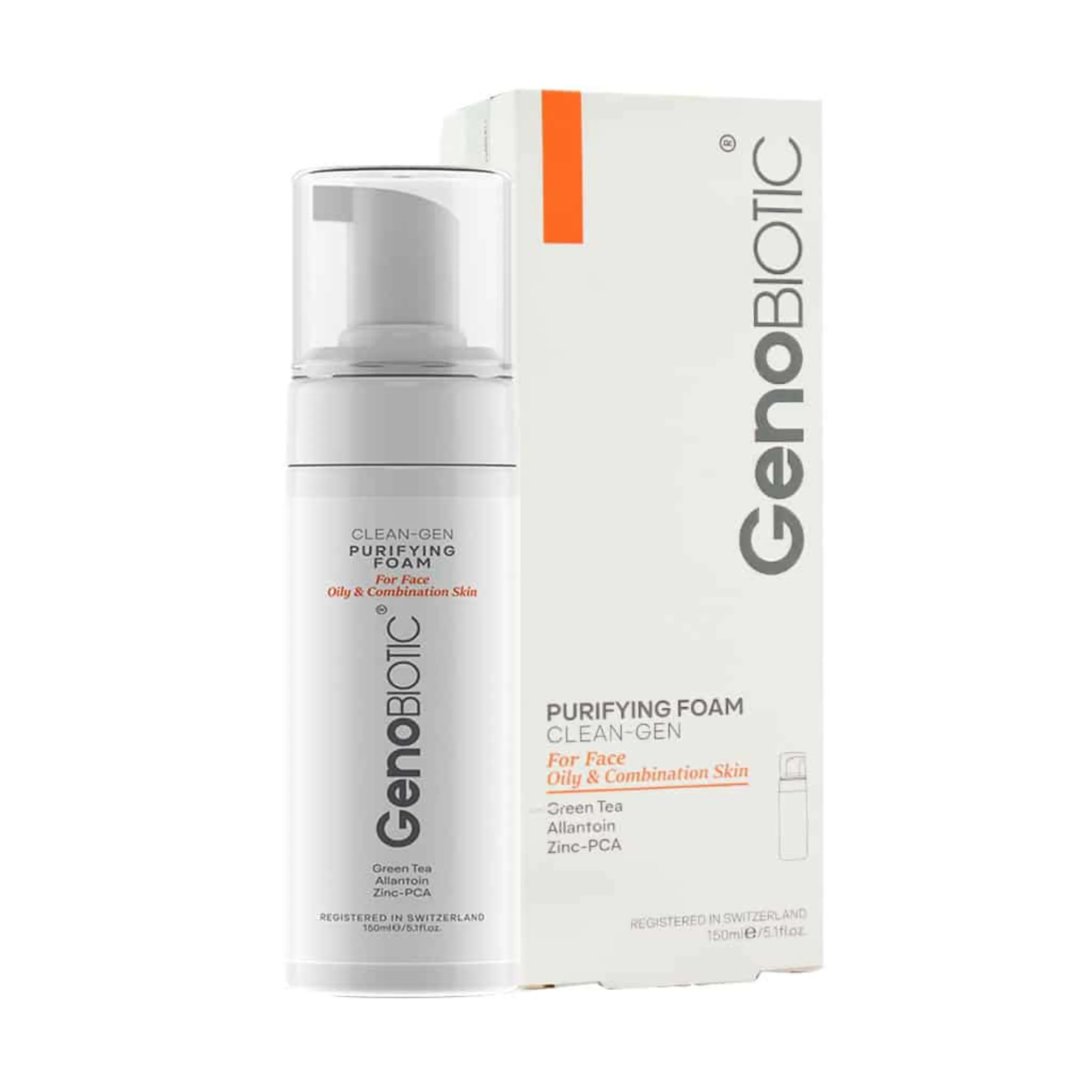 فوم شستشوی صورت پوست چرب و مختلط ژنوبایوتیک Genobiotic حجم 150 میلی