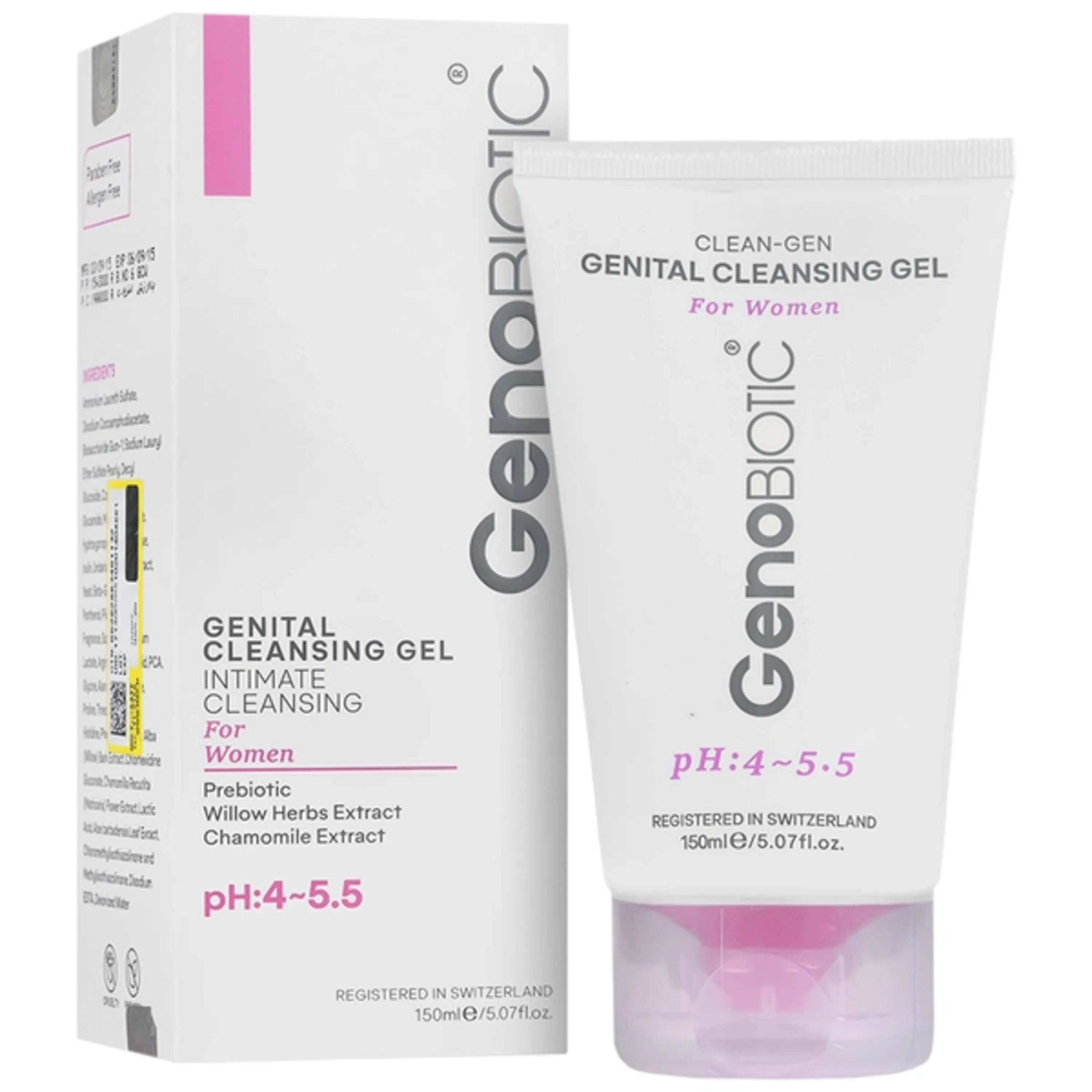ژل بهداشتی بانوان ژنیتال ژنوبایوتیک Genobiotic حجم 150 میلی