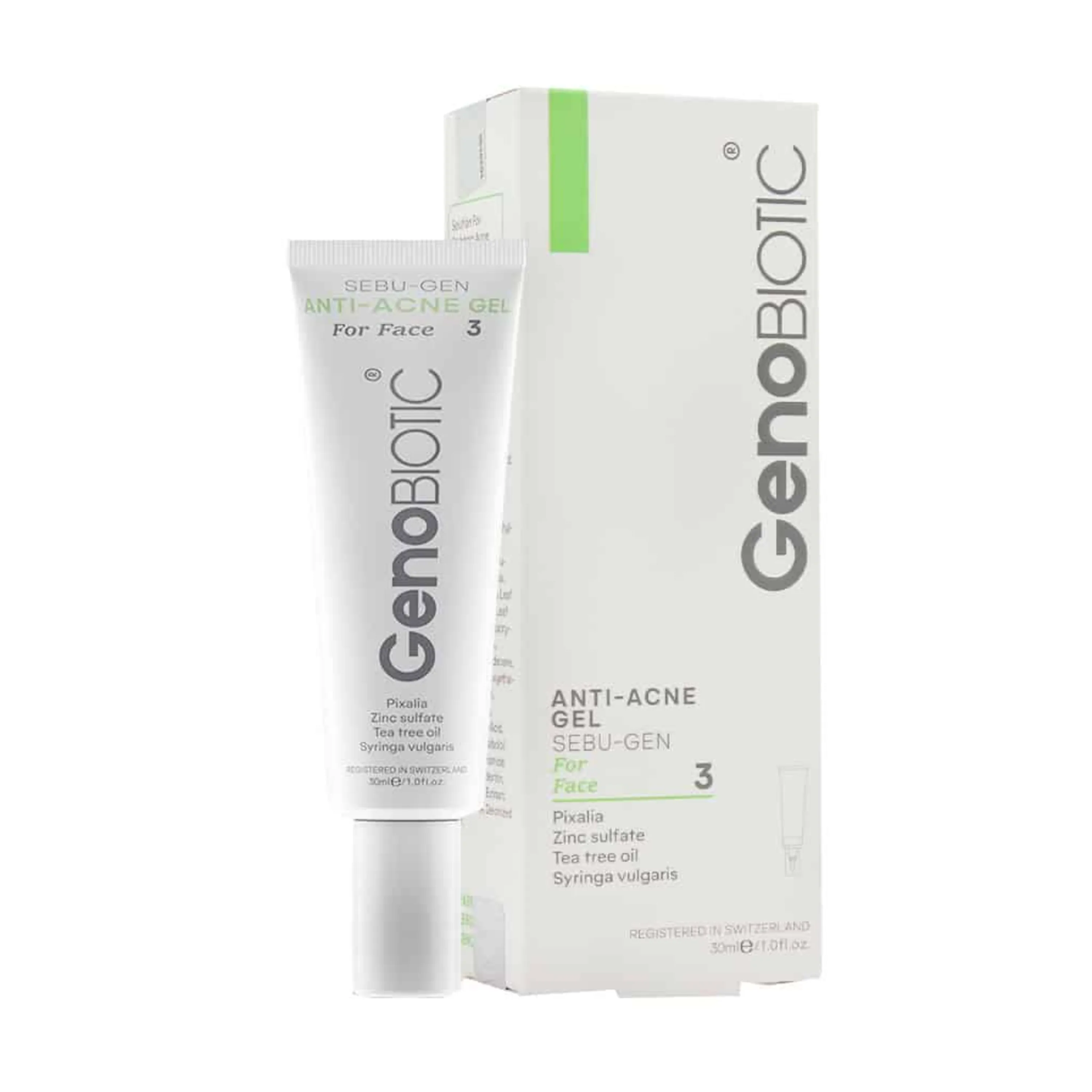 ژل ضد آکنه صورت ژنوبایوتیک Genobiotic حجم 30 میلی