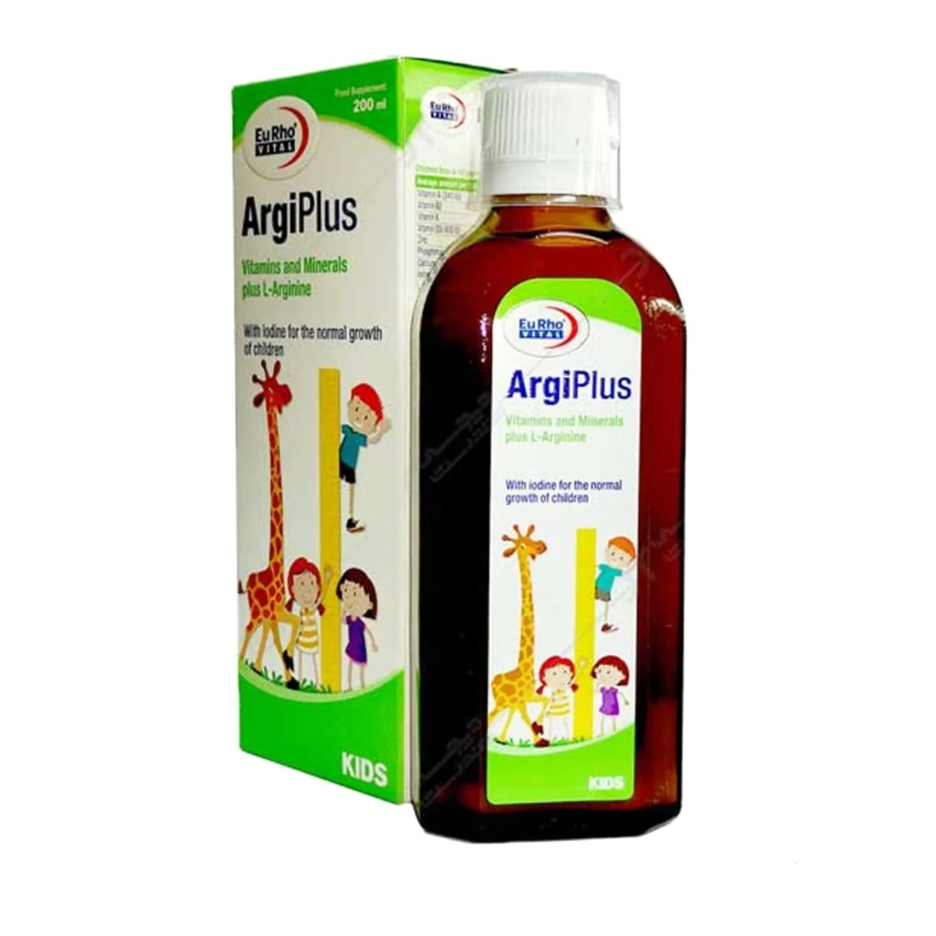 شربت آرژی پلاس Argi plus یوروویتال 200 میلی