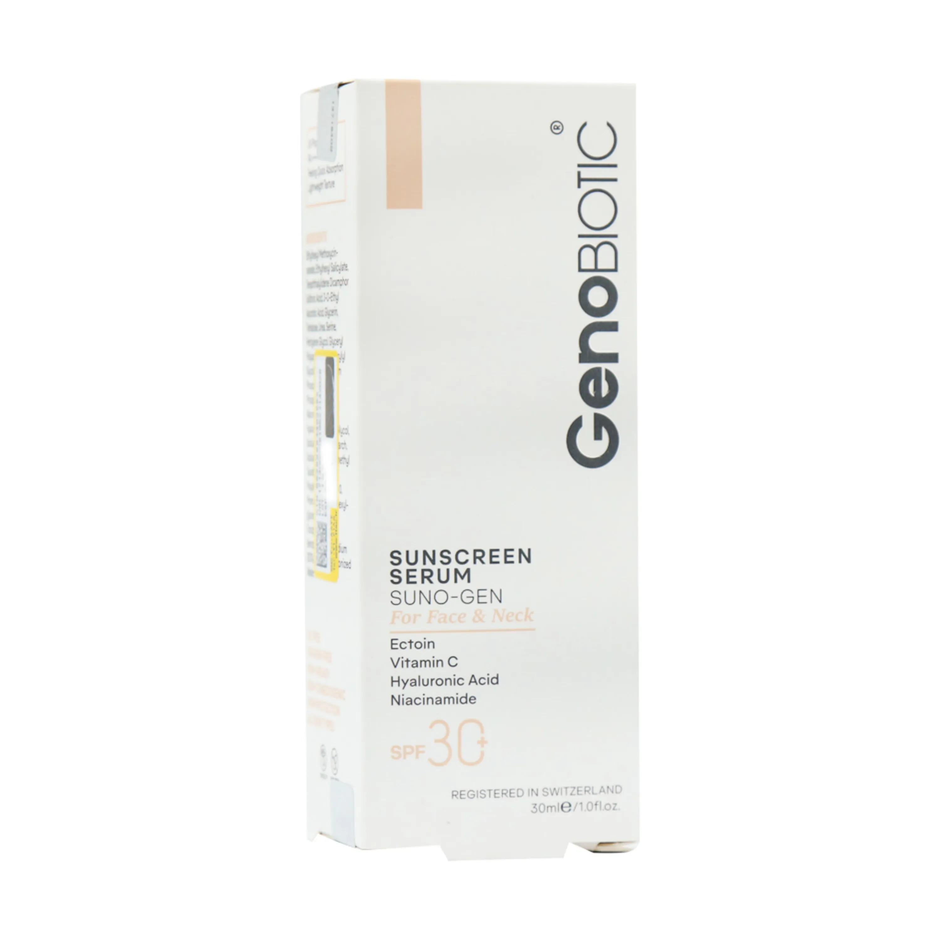سرم ضدآفتاب صورت و گردن اس پی اف 30 ژنوبایوتیک Genobiotic حجم 30 میلی