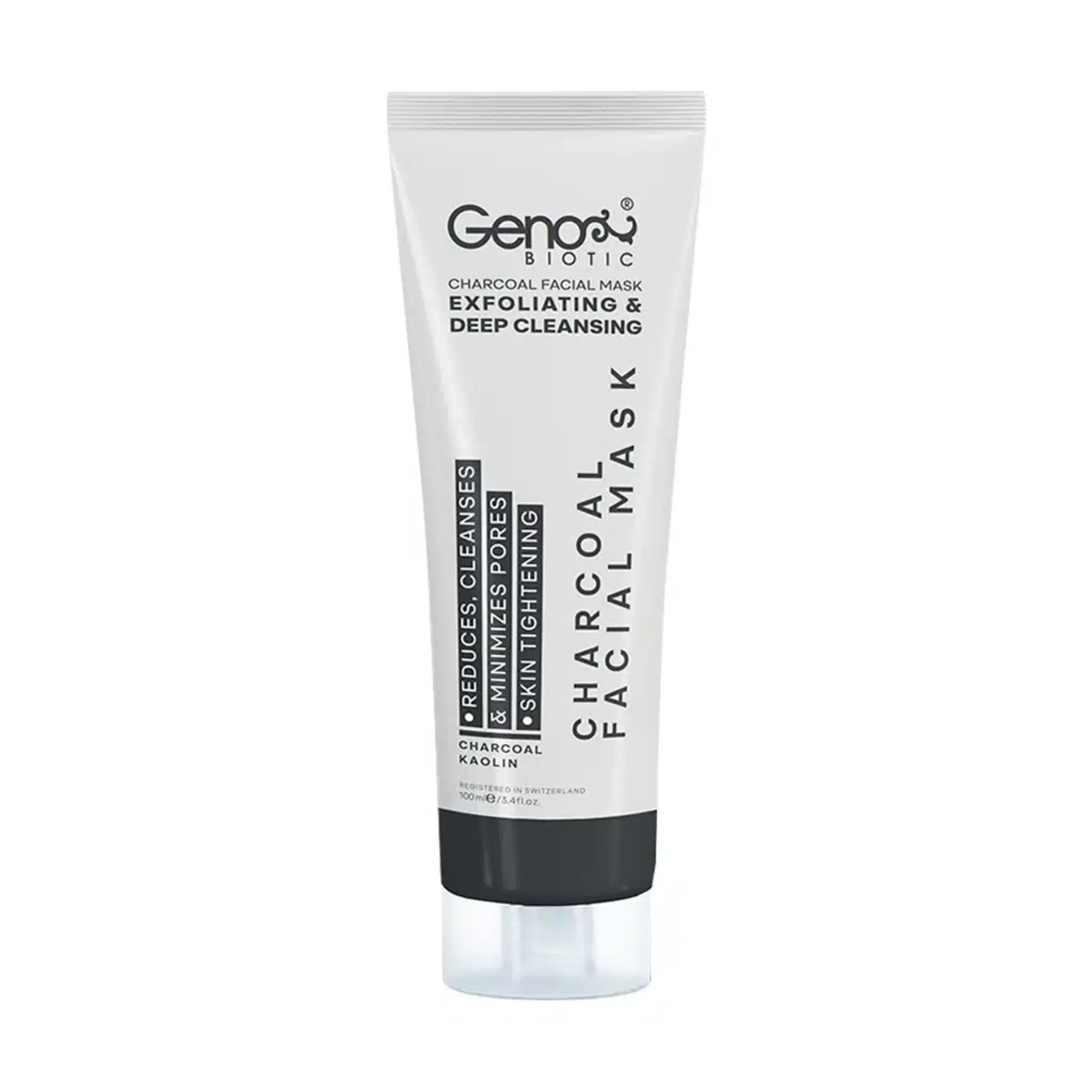 ماسک زغال صورت و گردن ژنوبایوتیک Genobiotic حجم 100 میلی