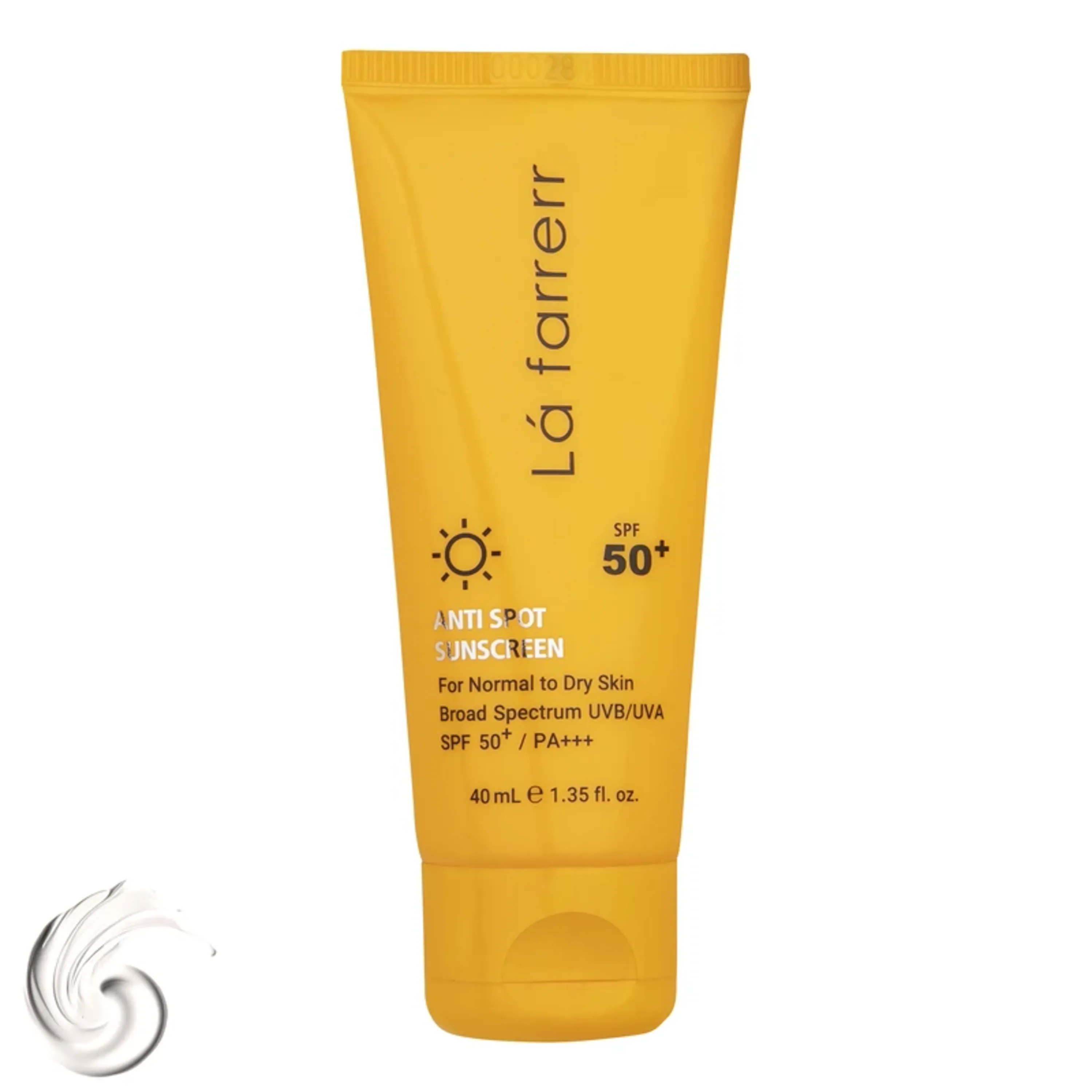 کرم ضدآفتاب و ضد لک بی رنگ لافارر پوست خشک و معمولی SPF50 حجم 40 میلی