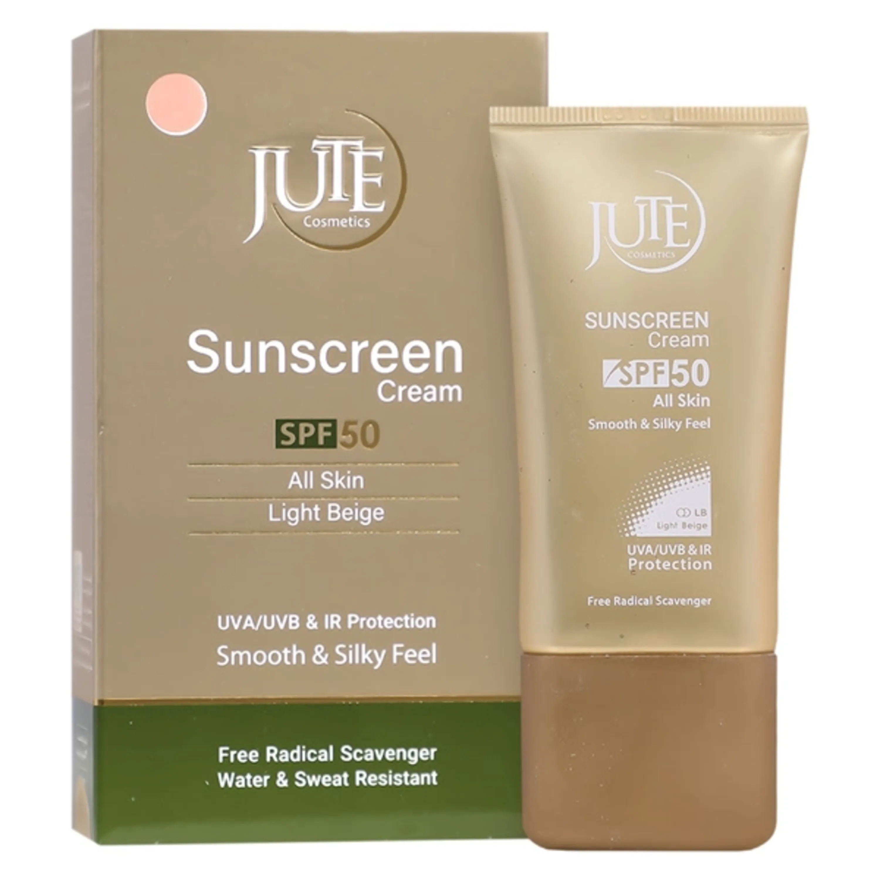 کرم ضد آفتاب بژ روشن SPF50 ژوت مناسب انواع پوست 40 میلی