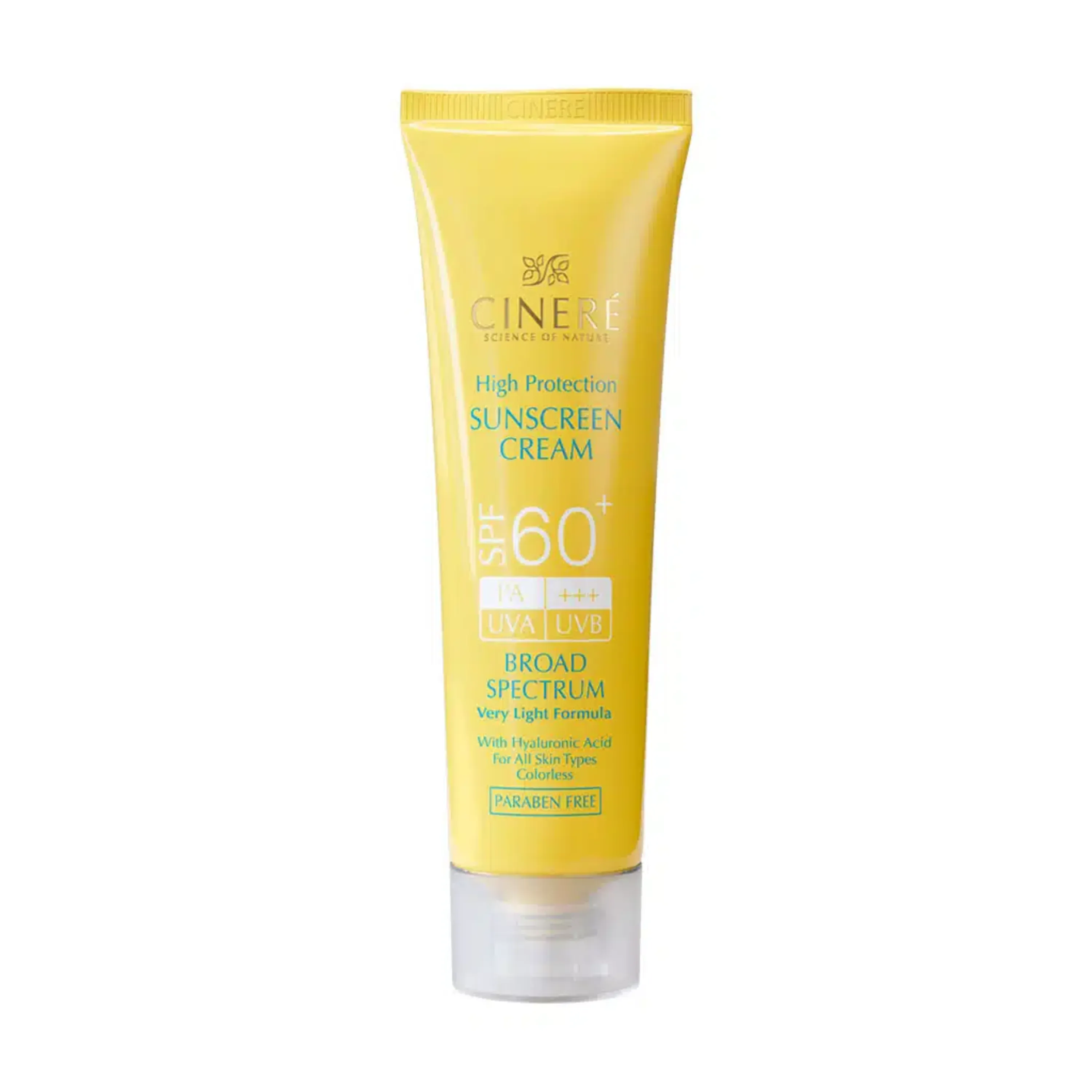 کرم ضد آفتاب SPF60 بدون رنگ سینره 50 میلی