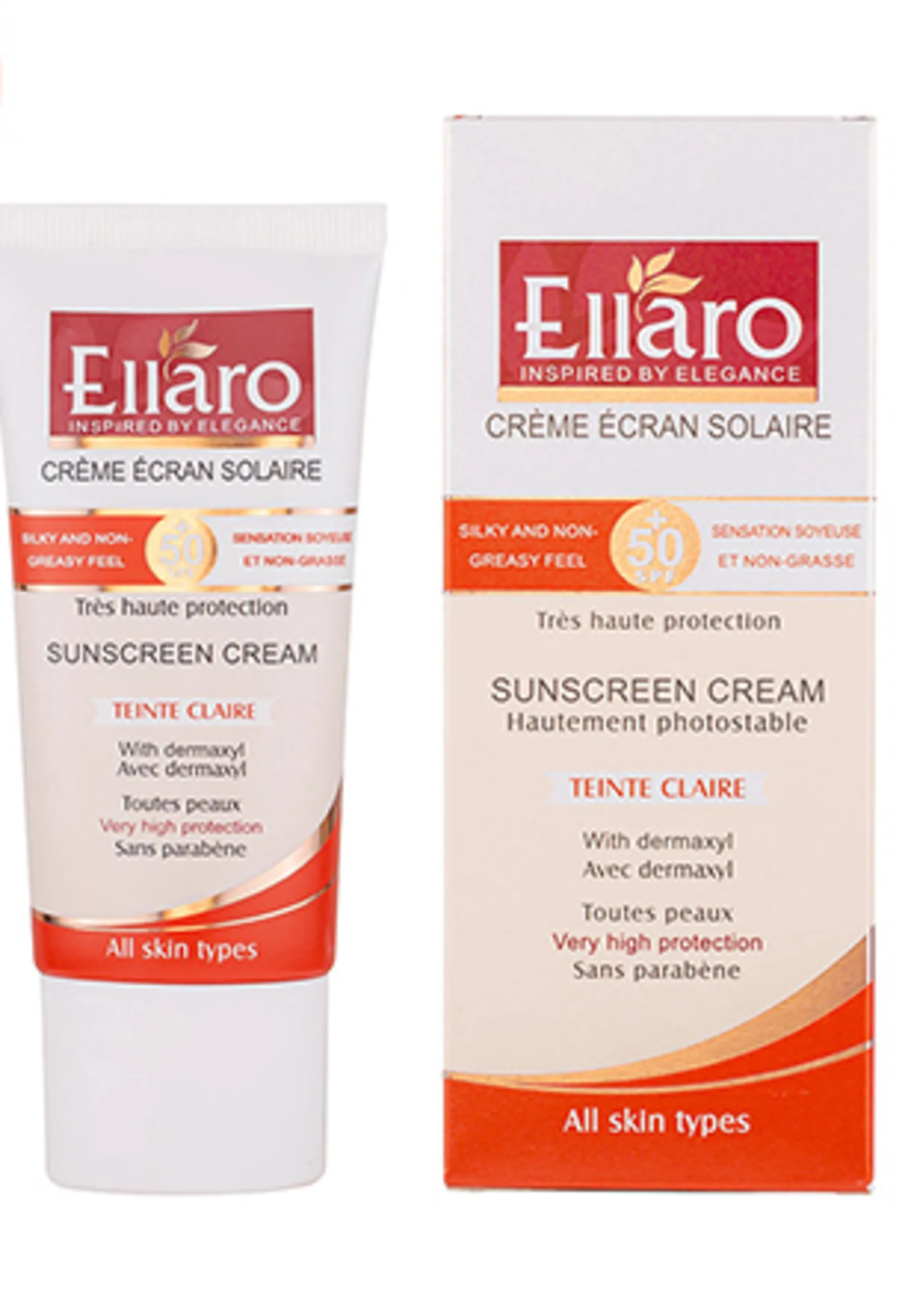 کرم ضدآفتاب SPF50 مناسب انواع پوست بژ روشن الارو 50 میلی