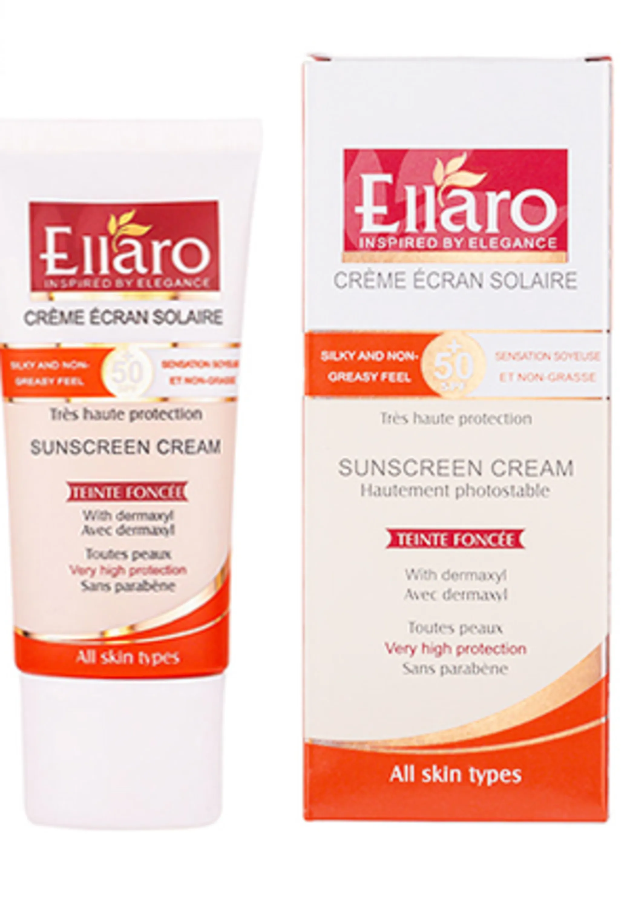 کرم ضد آفتاب SPF50 انواع پوست بژ طبیعی الارو 50 میلی
