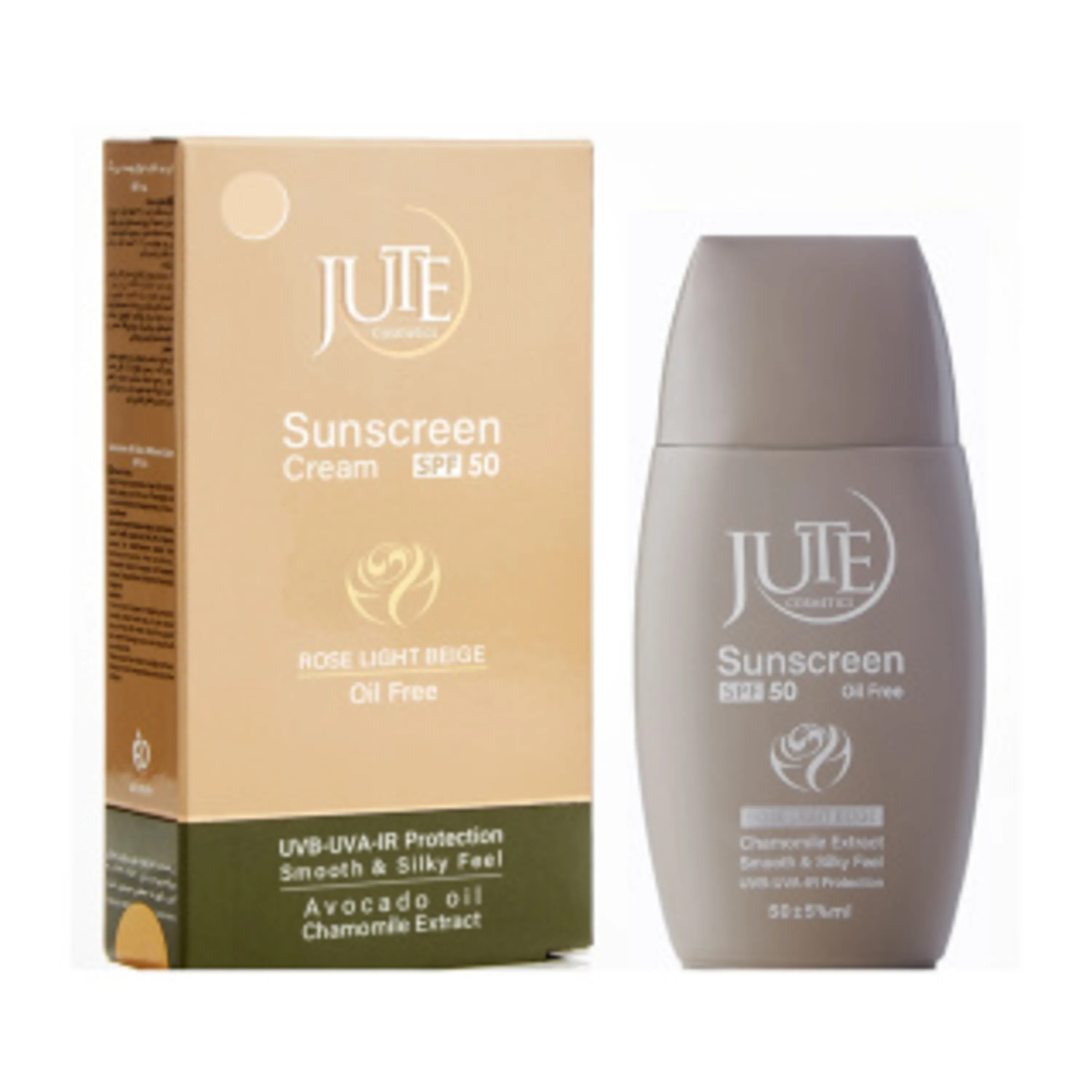 کرم ضد آفتاب رزلایت ژوت SPF50 مناسب پوست چرب رنگ بژ خیلی روشن 50 میلی
