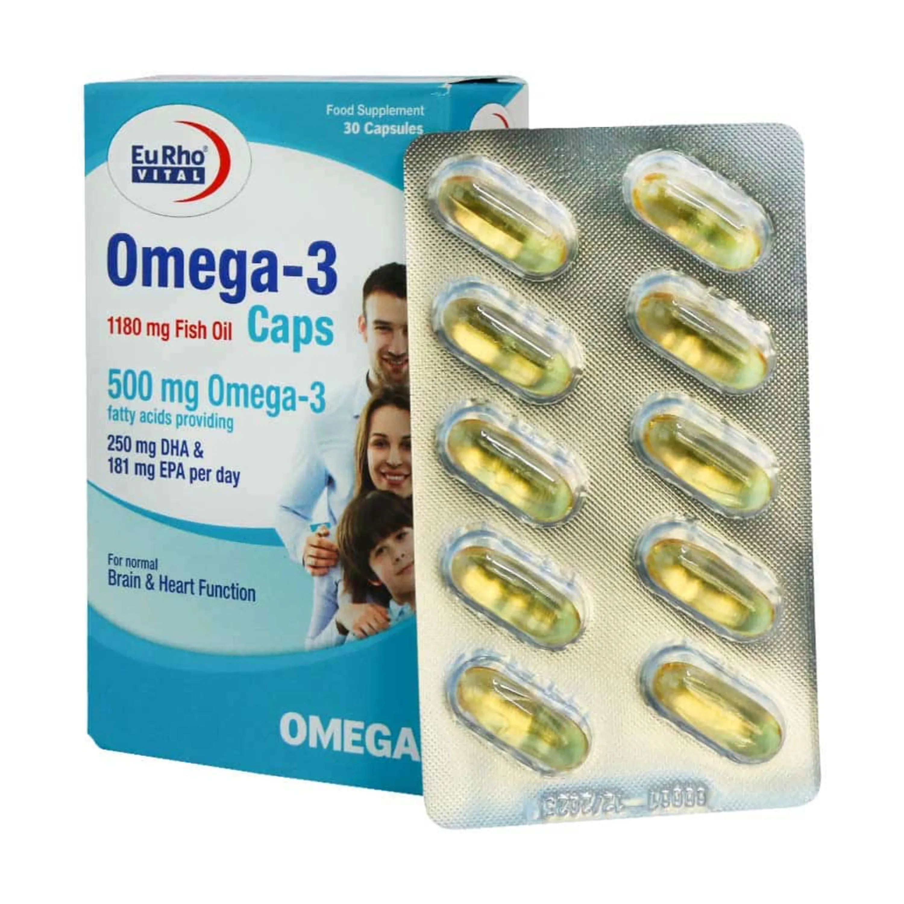کپسول ژلاتینی امگا 3 یوروویتال 30 عددی