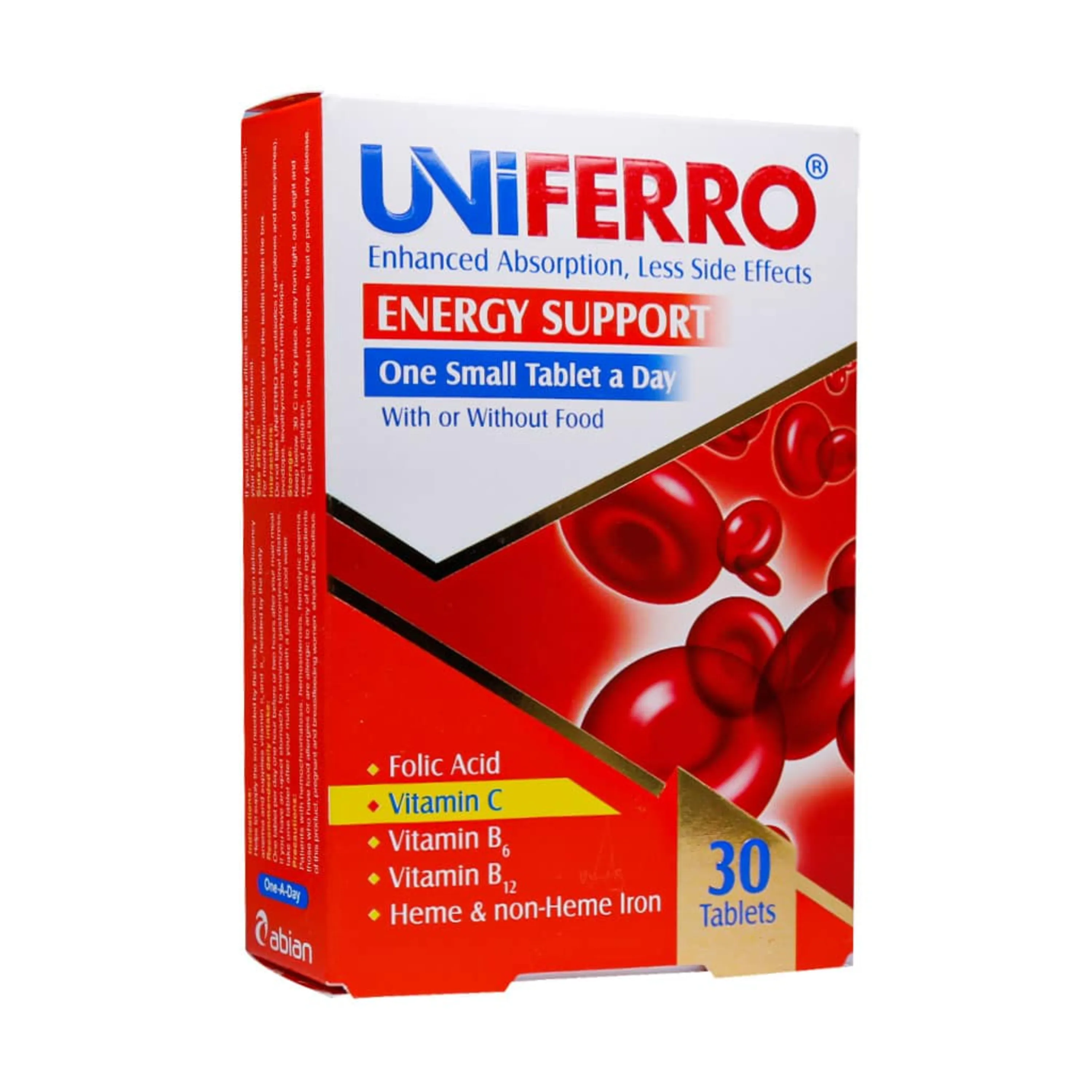 قرص جلوگیری از کم خونی یونی فرو 30 عددی