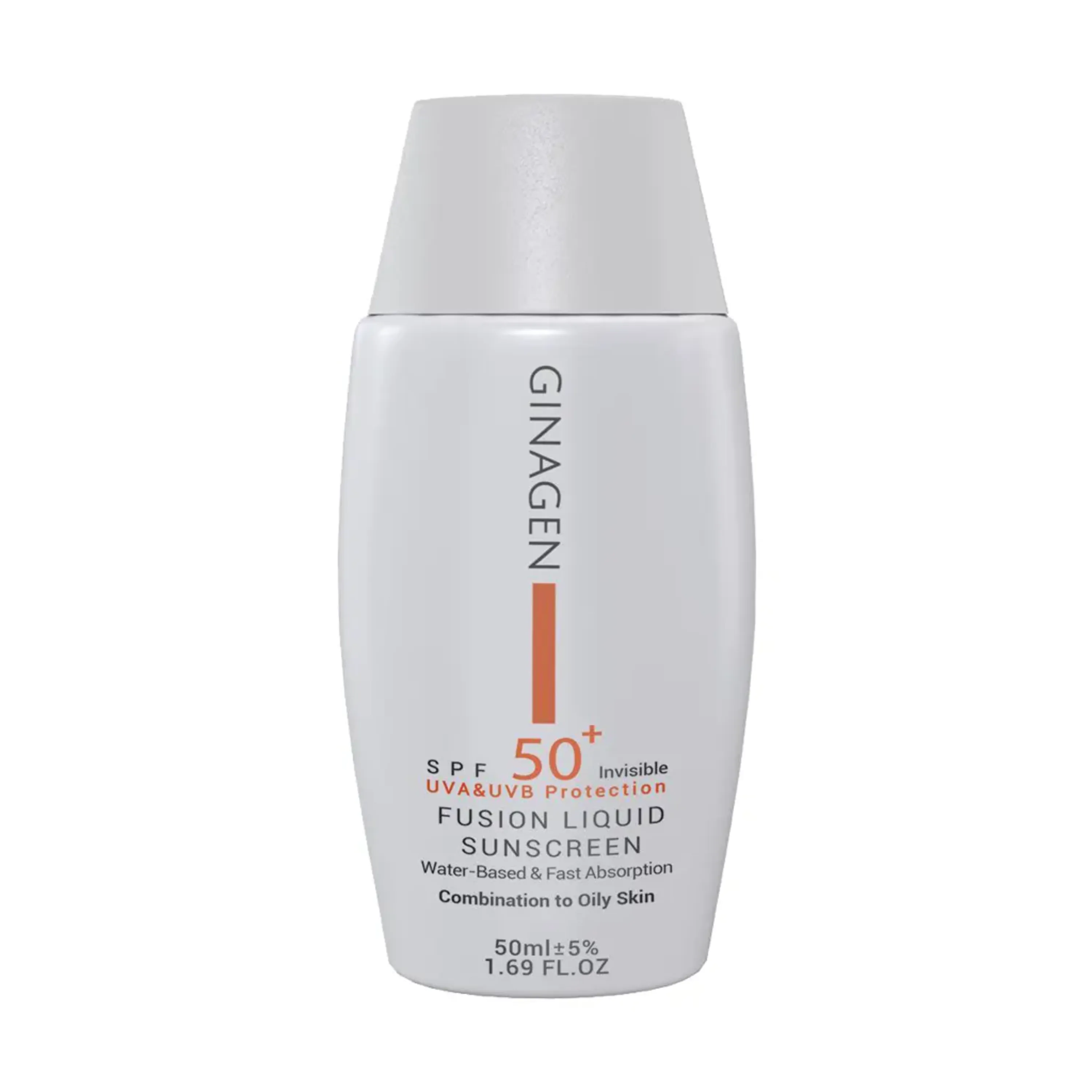 کرم ضد آفتاب بی رنگ ژیناژن SPF50 مناسب پوست چرب و مختلط 50 میلی