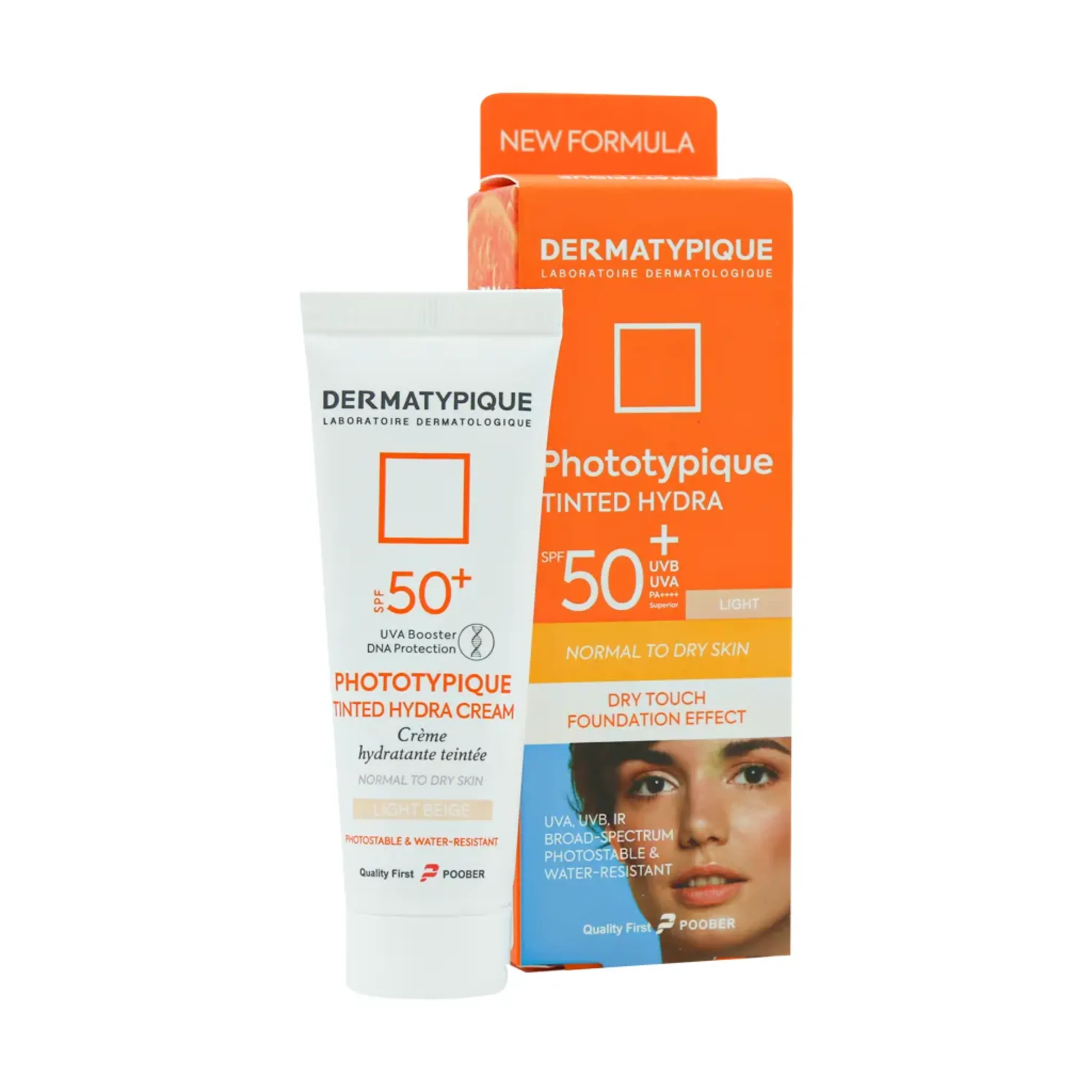 کرم ضد آفتاب رنگ روشن SPF50 درماتیپیک مناسب پوست خشک 50 میلی